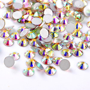 Strass à dos plat en aluminium pour robes, cristal ab, sans correcteurs, à dos plat, ss6-ss30 - Product Image 4