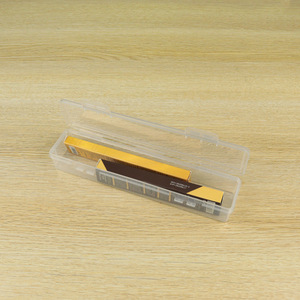 Boîte de rangement rectangulaire transparente en plastique pour couverts et outils, 1 couche, en PP, conteneur long avec couvercle - Product Image 4
