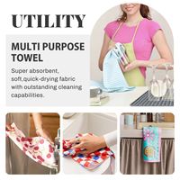 Serviette en tissu gaufré, polyester et nylon, absorbante, séchage rapide, résistante à l'huile, réutilisable, chiffon de nettoyage pour la vaisselle, impression personnalisée, serviette de cuisine