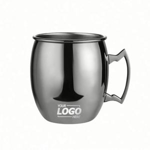 Taza de Cóctel Moscow Mule de Acero Inoxidable 304 con Recubrimiento de Cobre, Martillada, Personalizada para Regalo Promocional - Product Image 1