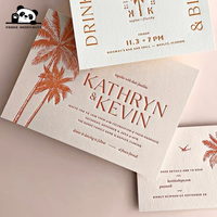 Tarjetas de Agradecimiento para Invitaciones de Boda, Papel de Impresión Especial de Alta Gama con Relieve, Tarjetas de Algodón Personalizadas