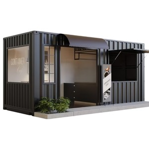 Area panoramica negozio Mobile in acciaio contenitore caffè casa e latte stallo di tè per alberghi o uffici - Product Image 1