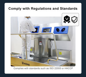 WONE-Estación de higiene personal, esterilizador de manos, secador de limpieza, estación de higiene, para personal de fábrica de alimentos, 2017 - Product Image 4