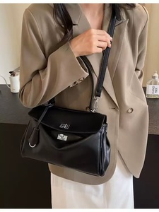 Chất lượng cao PU của phụ nữ công suất lớn Tote Vai Túi với khóa biểu tượng tùy chỉnh thiết kế thời trang 10 + moq - Product Image 5