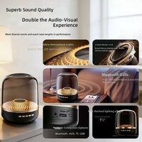 Subwoofer Berkilau Nirkabel 5.3 Mini Speaker Audio Luar Ruangan Slot Kartu Audio Siaran Suara Speaker Pintar