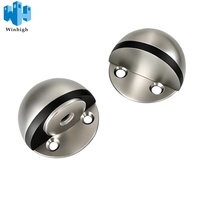 Butée de porte magnétique OEM d'usine, protecteur mural en acier inoxydable argenté, butée de porte magnétique