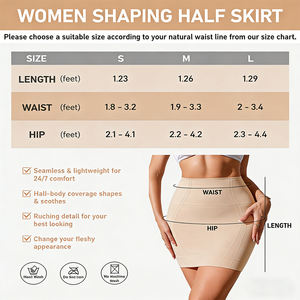 <span class=keywords><strong>Jupe</strong></span> gainante <span class=keywords><strong>sans</strong></span> couture taille haute en jersey pour femme, effet push-up fessier, contrôle du ventre, anti-roulement, respirante - Product Image 6