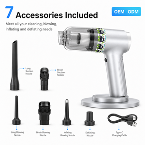 OEM ODM Wholesale 6000Pa Cordless Handheld <b>Vacuum</b> Cleaner Type-C Rechargeable Air Duster Blower Inflator Deflator for Car Home - Product Image 4