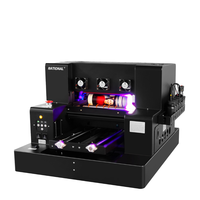 Nueva Impresora DTF de Cama Plana con Tinta UV A3/A4 Totalmente Automática para Impresión de Tazas, Botellas y Adhesivos de Película AB