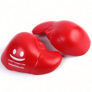 Balle anti-stress en mousse PU médicale en forme de foie avec logo personnalisé, cadeau promotionnel, jouet pour soulager le stress, jouet à presser en forme d'organe humain - Product Image 1