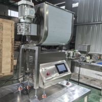 Machine semi-automatique de haute précision pour confiture, sauce chili, chocolat, équipée d'un agitateur, bouteilles et bocaux en acier inoxydable 304 de qualité alimentaire