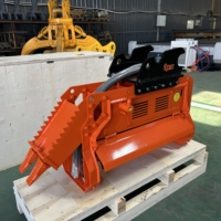 Broyeur forestier robuste pour excavatrice, prix usine, compatible Komatsu, pour machine de débroussaillage de 3 à 15 tonnes