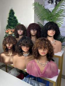 Peluca con flequillo SDD Water Curl 100% cabello humano - Product Image 3