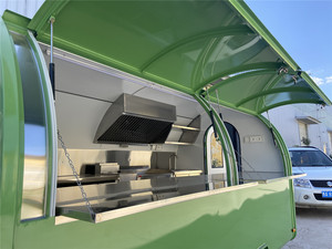 2024 Best Selling Outdoor Concession <strong>Food</strong> Trailer Mobile <strong>Fast</strong> <strong>Food</strong> Trailer Hotdog Cart Trailer Mobile bar - Product Image 3