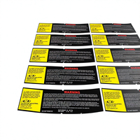 Personalizado adhesivo impermeable de temperatura con etiqueta de impresión