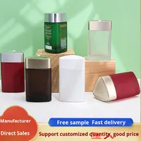 60 100 ml Gesundheitsprodukt-Flasche Kapsel-Medizin-Pulver-Tabletten-Bonbon-Spender Lebensmittelechtes Glas Mattfarbenes Rundes Glas
