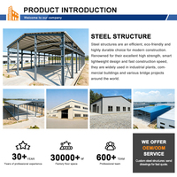 Installation sur site et support pour ateliers préfabriqués en acier, solutions de structure pour projets d'ingénierie globale et plans industriels
