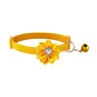 Collier en nylon souple multicolore de 1,0 cm avec clochette pour animaux de compagnie, accessoires de bijoux réglables pour chiens et chats, pour chiots et chatons - Vente en gros