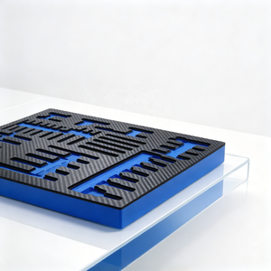 Boîte à outils en fibre de carbone avec insert en EVA, mousse Kaizen pour valise personnalisée, rangement non déformable, résistant à l'eau - Product Image 1