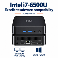 ODM Core I7 6500U 8 16GB 256 512GB 4K Dual HD-MI Display Type C Win 11/10 Mini PC Gaming Micro Desktop Komputer Kantor Kerja