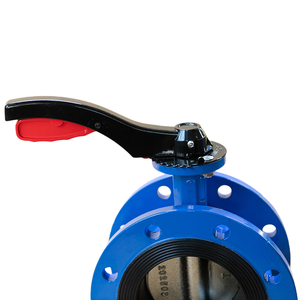 صمام فراشة ذو ذراع مشفه من الحديد الزهر المرن بختم ناعم صناعي Dn125 من مصنع صيني - Product Image 5