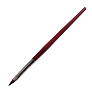 Lot de 5 pinceaux à ongles en acrylique avec manche en bois rouge, poils en nylon, pour poudre, sculpture, peinture, manucure en salon - Product Image 1