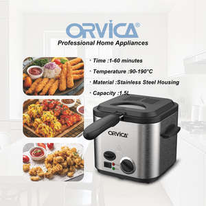 Freidora Eléctrica Mini de 1.5L para Uso Doméstico, Venta al por Mayor - Product Image 3