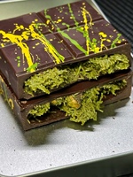 Biscuits solides de style Dubaï à la confiture de pistache et au chocolat, mille fils, de haute qualité, boîte cadeau de mariage