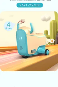 GNU yeni çocuk elektrikli scooter arabası seyahat bavul çocuk binmek