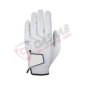 2025 Custom Logo White-Color Colorful Soft Genuine-Cabretta Leather High-Quality Deerskin-Leather Meshed-Golf <b>Gloves</b> - Product Image 2