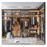Rotin turc intelligent contreplaqué acrylique pliant support mural marcher dans la chambre modulaire paresseux garde-robe ensemble capteur avec table de robe