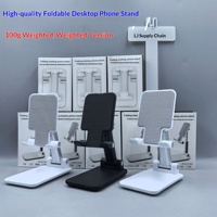 Support de téléphone de bureau pliable et rotatif, réglable en hauteur, universel et portable pour le streaming en direct et les études en ligne