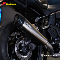 Système d'échappement de moto en acier inoxydable de qualité supérieure, prix de gros usine Forsound, pour Yamaha MT07 FZ07 2014-2026