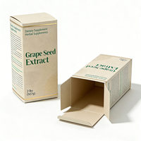 Boîte personnalisée de petite taille, boîte en carton blanc uni pour l'emballage de flacons de médicaments et de compléments alimentaires