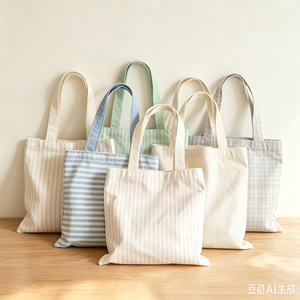 Bolsa de Lona de Gran Capacidad, Versátil, de Mano y Hombro, Informal, para Compras, Bodas, Eventos Promocionales - Product Image 6