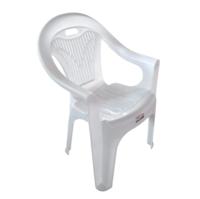 Chaises de jardin en plastique personnalisées à prix d'usine, chaises de camping en plastique blanc pour les fêtes, chaises empilables avec accoudoirs