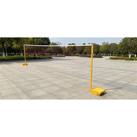 Poteau de filet de badminton lesté professionnel pour entraînement et compétition, avec base en acier durable, pour équipement de gymnase