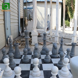 Tùy chỉnh phong cách phương Tây đá cẩm thạch cờ vua Điêu Khắc Đá Ngoài Trời bức tượng - Product Image 2