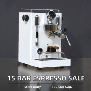 เครื่องชงกาแฟเอสเพรสโซ่ระดับมืออาชีพสำหรับใช้ในบ้าน 15 บาร์ สแตนเลสสตีล กึ่งอัตโนมัติ ระบบชงไฟฟ้า สำหรับใช้ในโรงแรม รถยนต์ รถบ้าน ใช้ได้กับปลั๊กไฟแบบ EU/US - Product Image 3