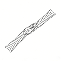Bracelet de montre professionnel de luxe en alliage de zinc blanc, boucle réglable en acier inoxydable, design respirant et confortable