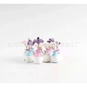 Adorno de Árbol de Piña y Árbol del Dinero, Paquete de Varias Piezas, Decoración de Cristal Hecha a Mano para el Hogar y la Oficina - Product Image 2