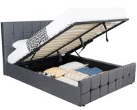 Ensemble de meubles de chambre à coucher de style européen : Lit king-size de luxe, lit king-size moderne avec lit double rembourré, meilleure vente