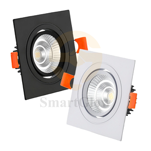 AC85V-265V 3W-30W 扁平方形框架射灯 COB 双头嵌入式 <span class=keywords><strong>LED</strong></span> 天花射灯 筒灯 万向方形筒灯 - Product Image 2