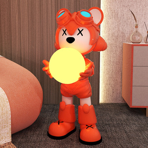 Net Star Star Violence Bear soggiorno Landing Large Cartoon Decoration Hotel Exhibition Hall Welcome Ornaments - Product Image 4