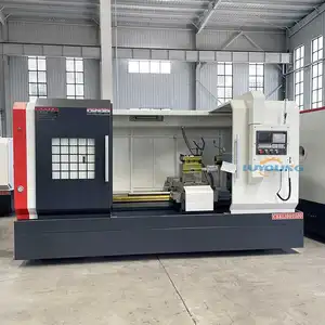 CK61100 ağır torna makineleri cnc torna makinesi shot blast makine yedek parçaları metal boş yataklı torna torno industria