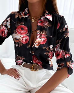 Hauts et chemisiers pour femmes, chemisiers de bureau pour femmes, chemises ajustées, chemisiers imprimés, chemises décontractées, blusas pour femmes - Product Image 3