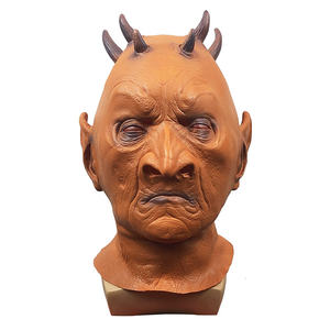 Mascarilla <span class=keywords><strong>de</strong></span> látex <span class=keywords><strong>de</strong></span> Horror para Halloween, máscara <span class=keywords><strong>de</strong></span> fiesta <span class=keywords><strong>de</strong></span> terror, ganado, <span class=keywords><strong>diablo</strong></span>, seis <span class=keywords><strong>cuernos</strong></span> - Product Image 1