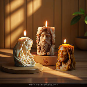 Early Riser Jésus Famille Moules Mary Moule 3D Bougie Moule Silicone Moule pour Résine Décoration de La Maison Moules - Product Image 2