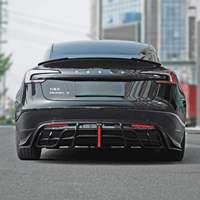 Kit de Carrocería Estilo MC para Tesla Model 3 Highland 2023 2024, Parachoques Delantero de Polipropileno, Faldones Laterales, Difusor Trasero, Negro Brillante, Accesorios Exteriores