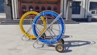 Tige de tirage de câbles en fibre de verre STC avec support pour conduit de câbles